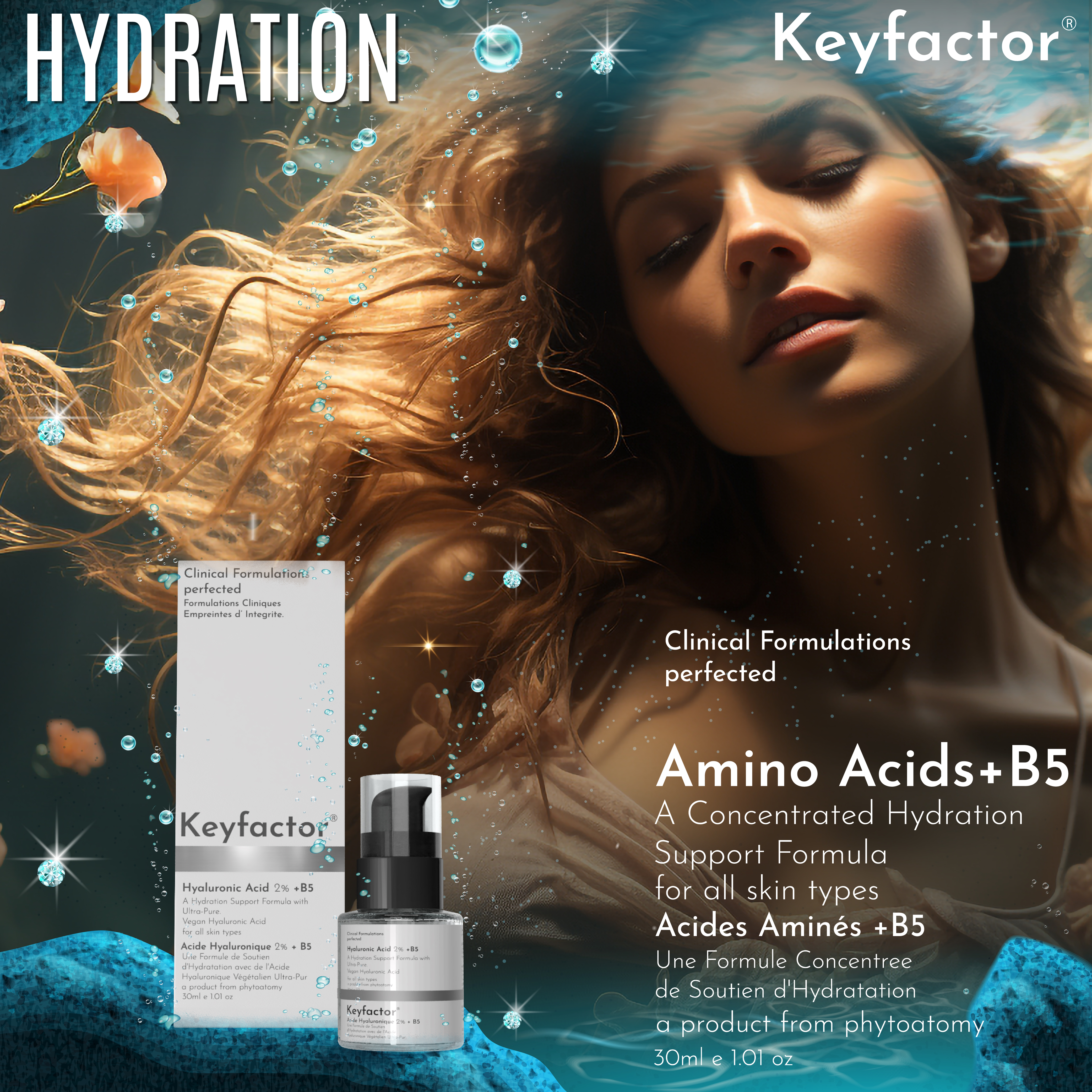 Kf-Amino Acids + B5 -30Ml.(hydrating serum.)